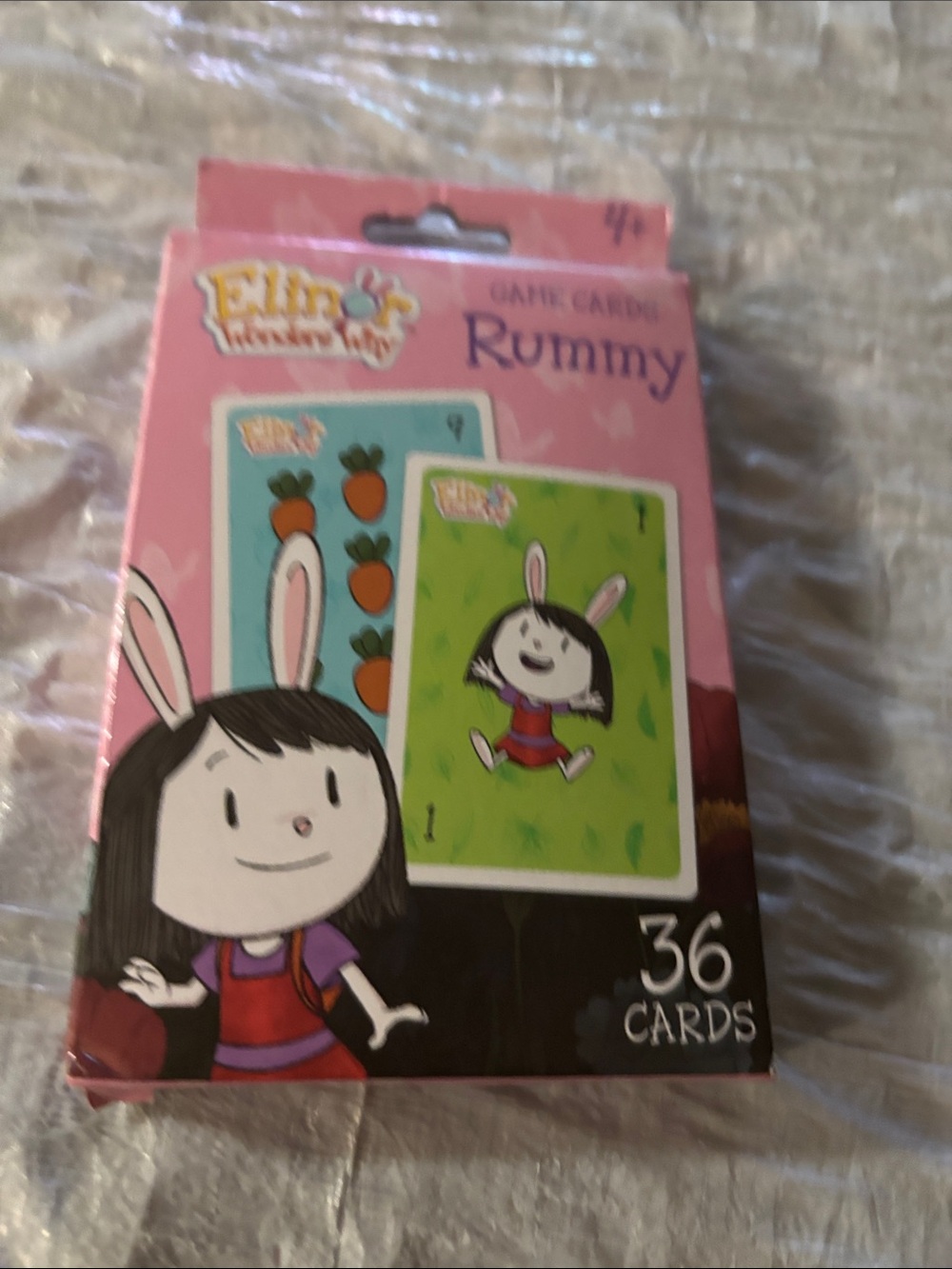 Ellie Kids Pink & Green Rummy Card Set